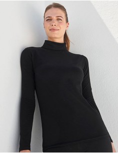 S-SK125-Womens Feel Good Stretch Roll Neck Top 2